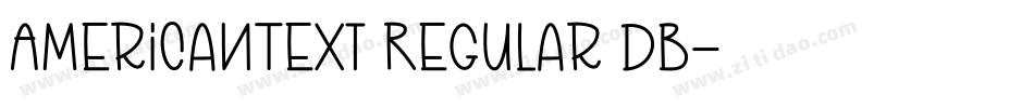 AmericanText Regular DB字体转换